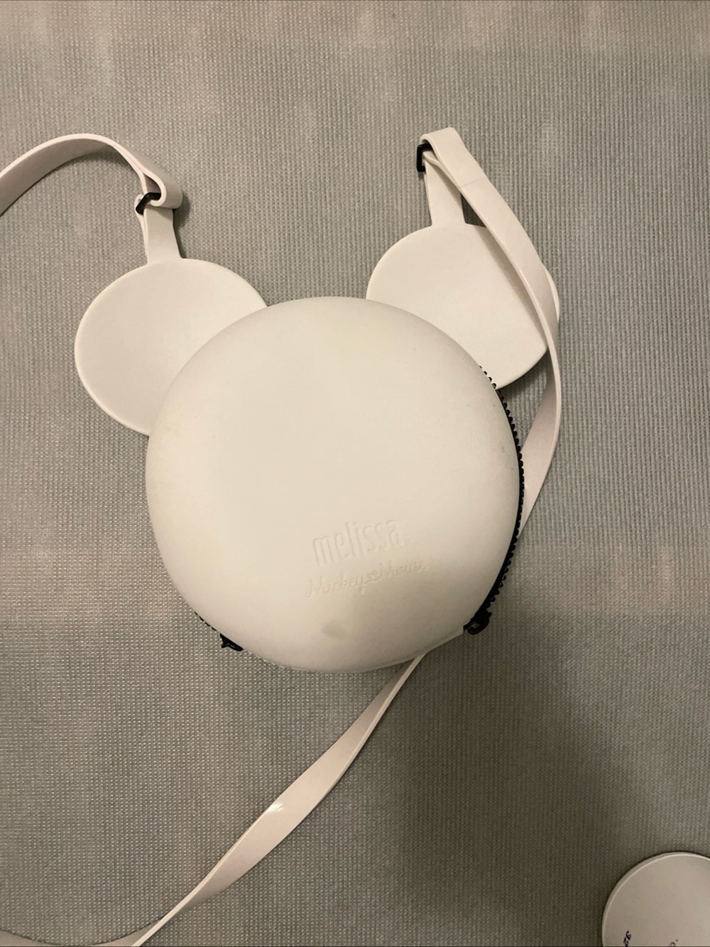 Melissa White Mickey Ear Round Crossbody jelly Preowned
